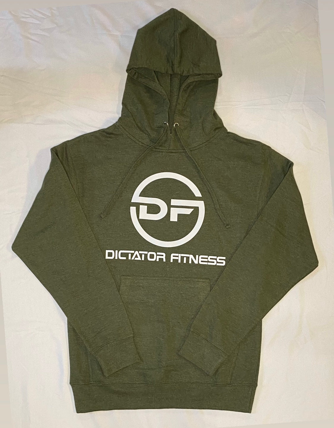 DF Hoodie Military Green w/ White DF Logo
