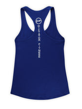 Dictator Fitness No Battle, No Victory Women's Racerback Royal Blue w/ White Logos