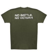 UNISEX DF No Battle, No Victory Army Green w/ White Logos