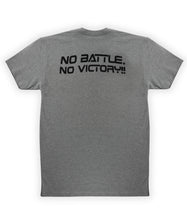 UNISEX DF No Battle, No Victory Heather Grey w/ Black Logos