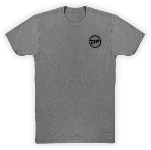 UNISEX DF No Battle, No Victory Heather Grey w/ Black Logos