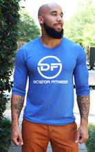 UNISEX DF Long Sleeve Shirt Vintage Blue w/ White DF Logo