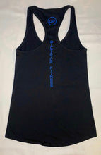 Dictator Fitness Racerback Black w/ Blue DF Logos