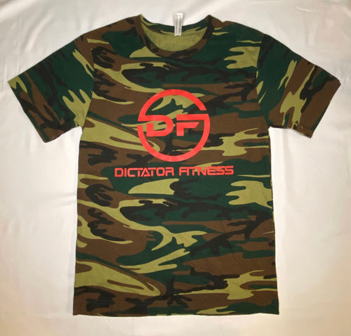 UNISEX Camo T-Shirt w/ Red DF Logos