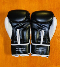 Dictator Fitness Pro Style Training Boxing Gloves Black w/ White Body Builder Logo