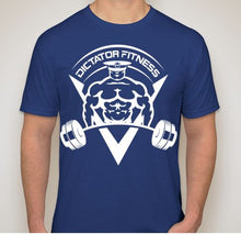 UNISEX DF T-shirt Royal Blue w/ White Body Builder Logo