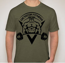 UNISEX DF T-shirt Military Green w/ Black Body Builder Logo
